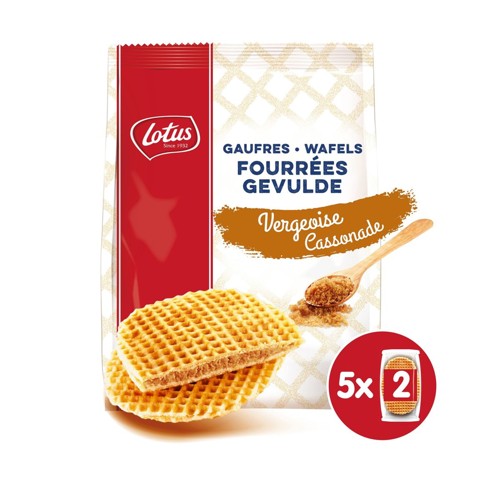 Lotus Gaufres Fourrées Vergeoise Cur 5 x 2 Pièces 310 g