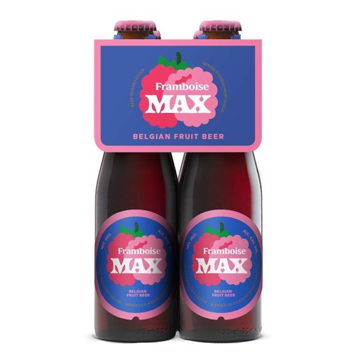 Framboise Max bière 4x25cl clip