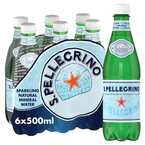 S.Pellegrino Eau Minérale Naturelle Légèrement Pétillante 6 x 50 cl