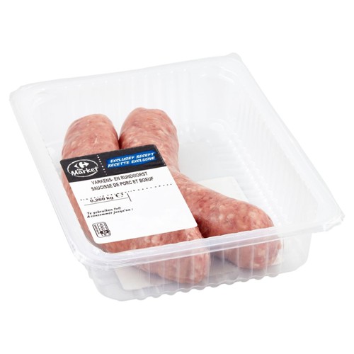 Carrefour The Market Saucisse de Porc et Boeuf 0.260 kg