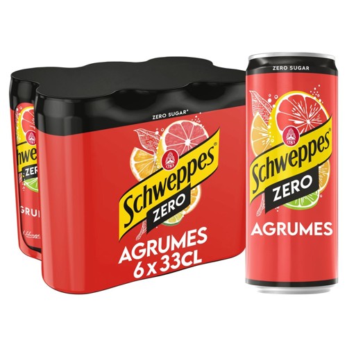 Schweppes Agrumes Zero 6x33CL