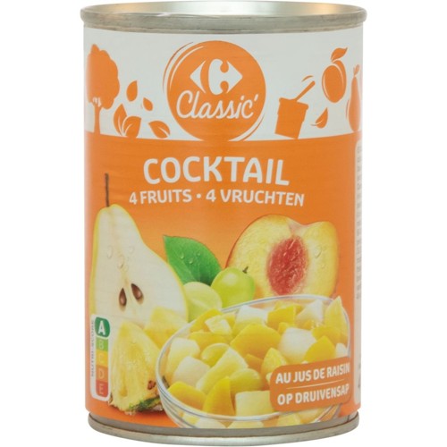 Carrefour Cocktail de Fruits au Jus de Raisin 412 g