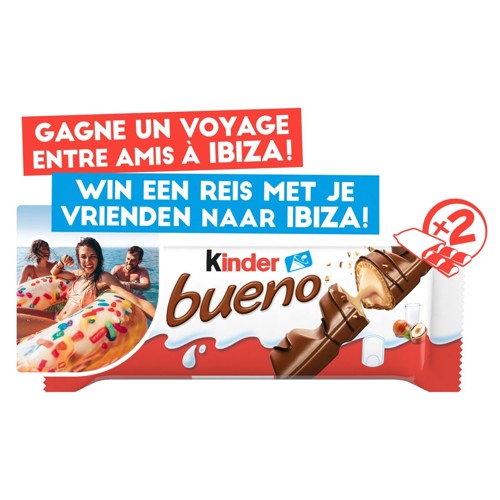 Kinder Bueno Lait et Noisettes 2 Pièces 43 g