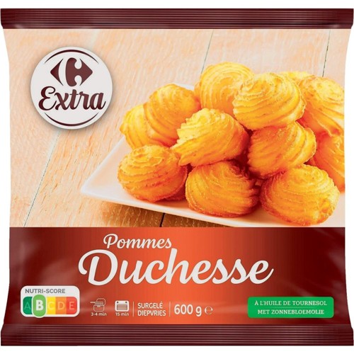 Carrefour Pommes Duchesses Dorées & Fondantes 600 g