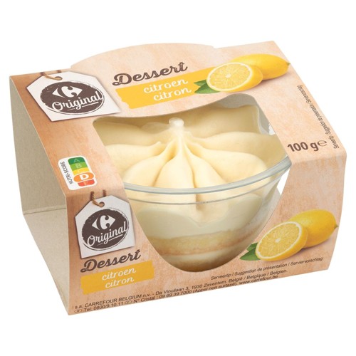Carrefour Original Dessert Citron 100 g