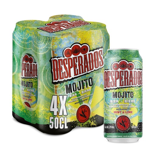 Desperados Bière Tequila-Mojito 5.9% ALC 4 x 50 cl Canette