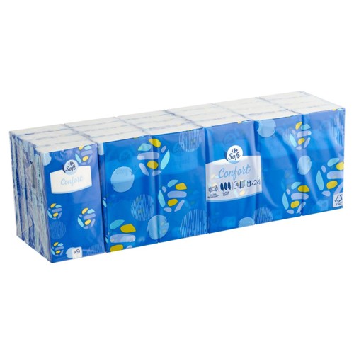 Carrefour Confort Mouchoirs 4-Épaisseurs 24 x 9 Pièces