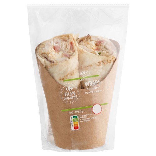 Carrefour Bon Appétit! Wraps Poulet Caesar 222 g