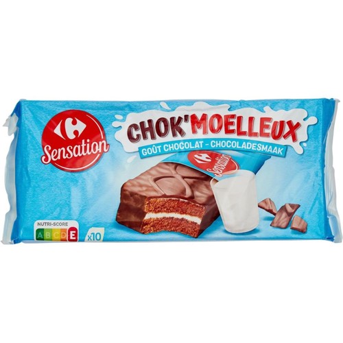 Carrefour Ma''liss Gâteaux Moelleux Saveur Chocolat 10 x 42 g