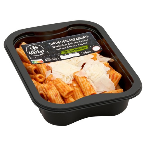 Carrefour Tortiglioni Arrabbiata Lardons & Grana Padano 400 g