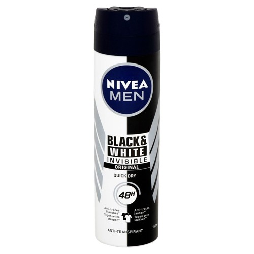 Nivea Men Black & White Invisible Original 48h Anti-Transpirant 150 ml