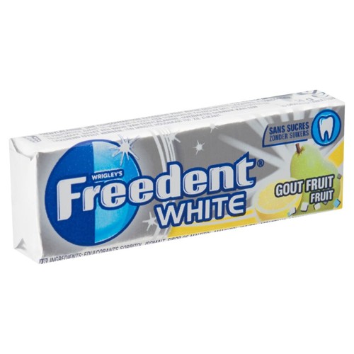 Freedent Chewing-Gum Sans Sucres Goût Fruit 10 Dragées 14 g