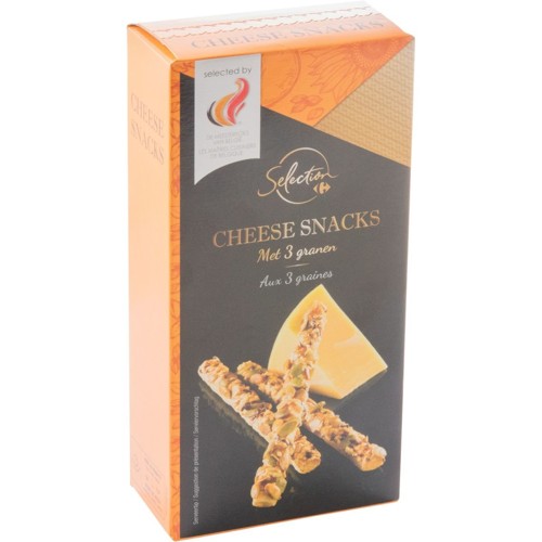 Carrefour Selection Cheese Snacks aux 3 Graines 100 g