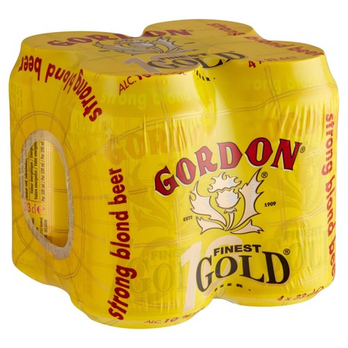 Gordon Finest Gold Strong Blond Beer Canettes 4 x 33 cl