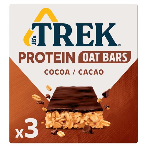 TREK barres d''avoine protéinées Cacao 3 x 50g