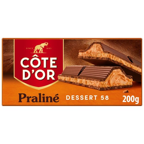Côte d''Or Barres Chocolat Au Lait Dessert 58  200g