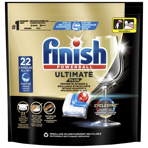 Finish Ultimate Plus Régulier 22 Tablettes 307 g