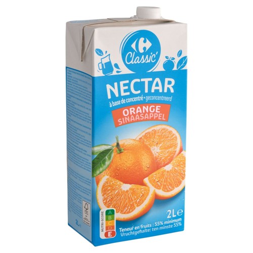 Carrefour Classic'' Nectar Orange à Base de Concentré 2 L
