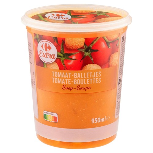 Carrefour Extra Tomate-Boulettes Soupe 950 ml