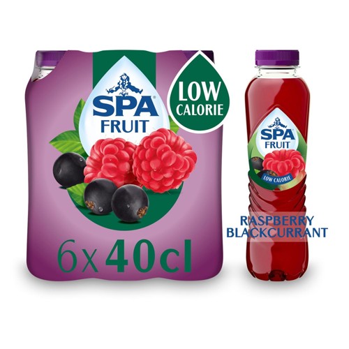 SPA Fruit Limonade non pétillante aux fruits Framboise Cassis 6 x 40cl