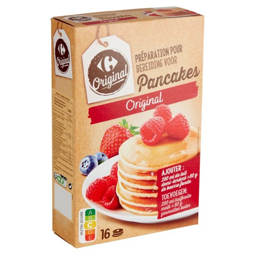Carrefour Original Préparation pour Pancakes Original 2 x 175 g