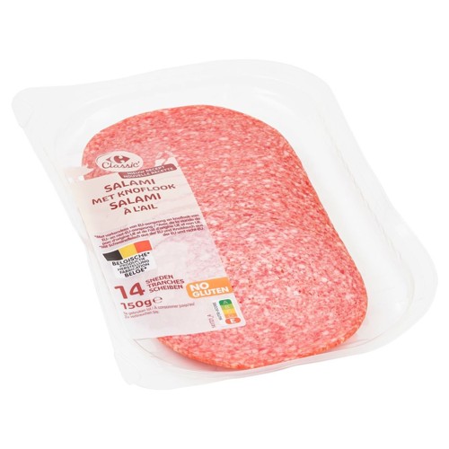 Carrefour Classic'' Salami à l''Ail 14 Tranches 150 g