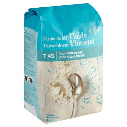 Carrefour Farine de Blé Fluide T 45 1 kg