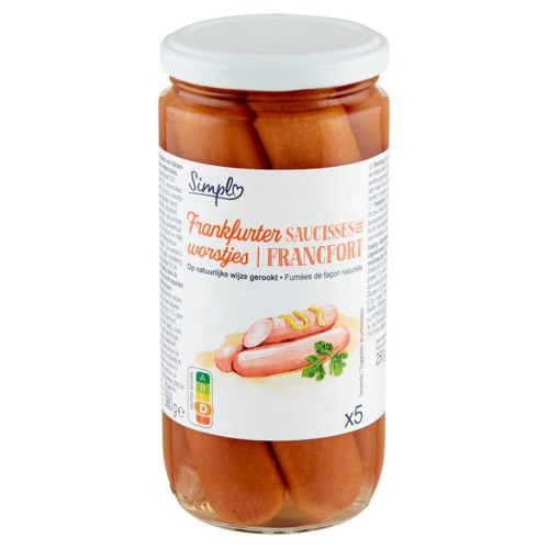 Simply Saucisses de Francfort 380 g