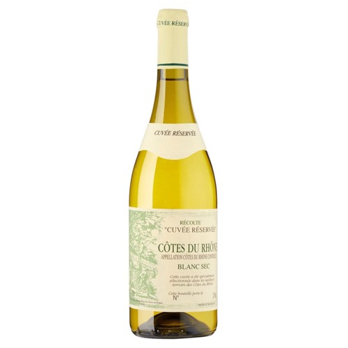 France Côtes du Rhône Cuvée réservée Blanc Sec 75cl