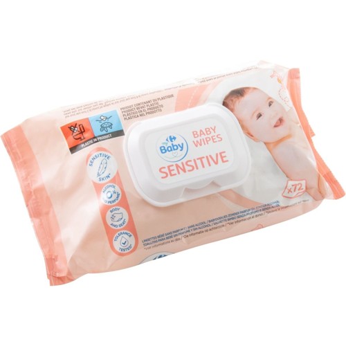 Carrefour Baby Sensitive 72 Pièces