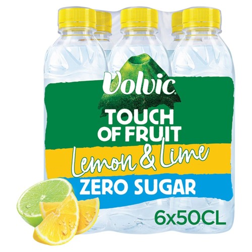 Volvic Touch of Fruit saveur Citron/Citron vert Aromatisée zero sugar 50cl