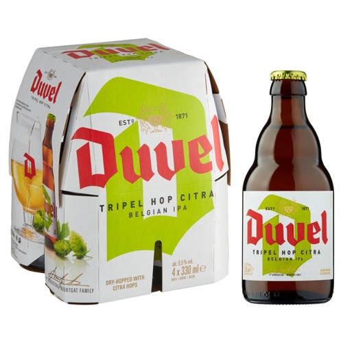 Duvel Tripel Hip Citra Belgian Ipa Bouteilles 4 x 330 ml