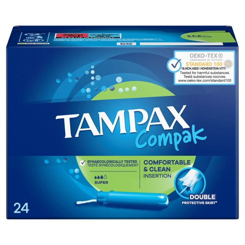 Tampax Compak Super Tampons Avec Applicateur X24