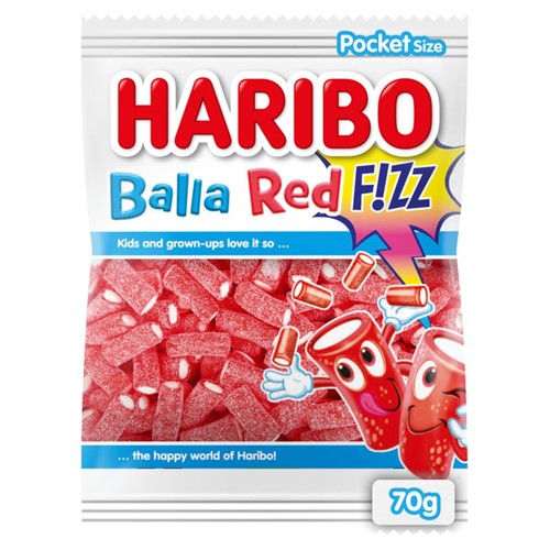 Haribo Balla Red F!ZZ 70 g