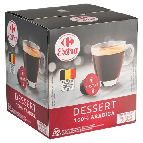 Carrefour Extra Dessert 100% Arabica 16 x 7 g