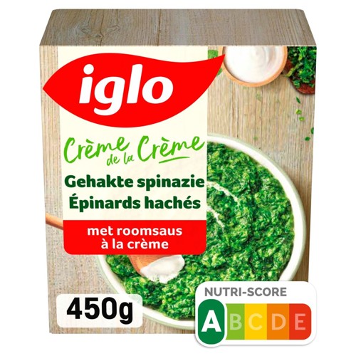 Iglo Crème de la Crème Épinards Hachés à la Crème 450 g