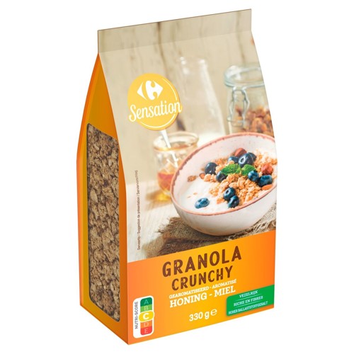 Carrefour Sensation Granola Crunchy Aromatisé Miel 330 g