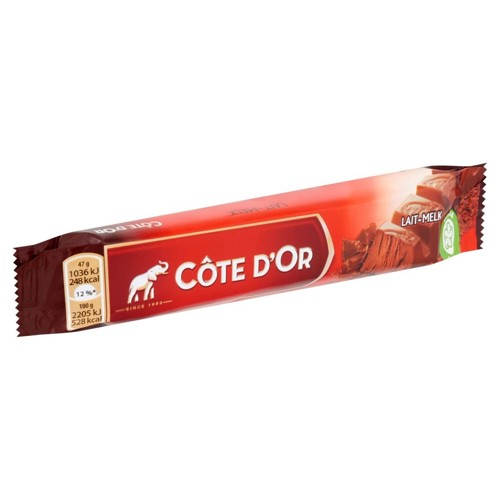 Côte d''Or Barres De Chocolat Au Lait 47 g