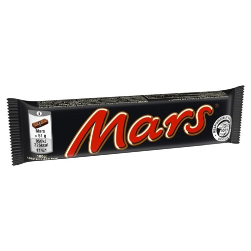 Mars Barres de Chocolat 51 g