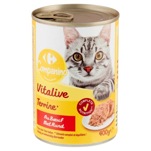 Carrefour Companino Vitalive Terrine au Buf 400 g