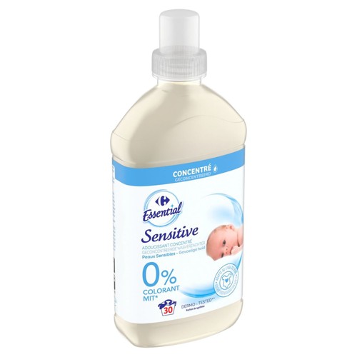 Carrefour Essential Sensitive Adoucissant Concentré 750 ml 30 Lavages