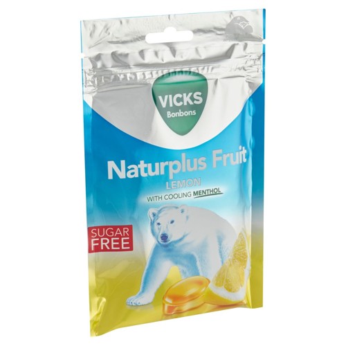 Vicks Bonbons Naturplus Fruit Lemon 72 g