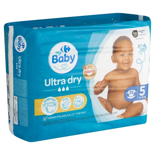 Carrefour Baby Ultra Dry Couches 5 12-20 kg 39 Pièces