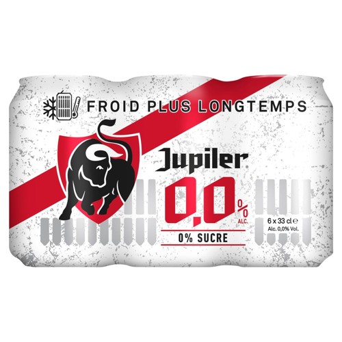 Jupiler 0.0% Alc. Bière Canettes 6 x 33 cl