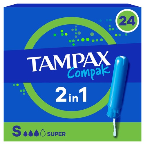 Tampax Compak Super Tampons Avec Applicateur X24