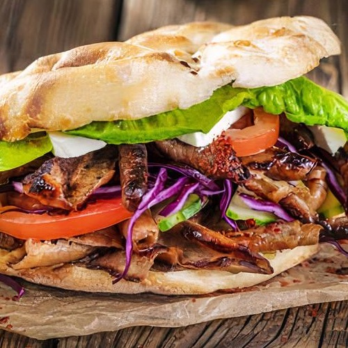 Broodje mix (kip en kebab) groot