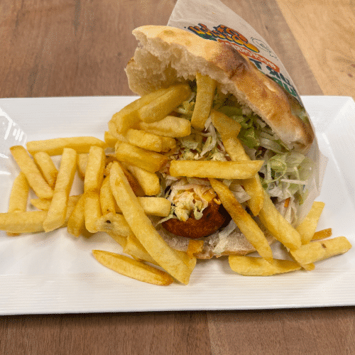 Broodje mulki kebab (met frietjes) klein