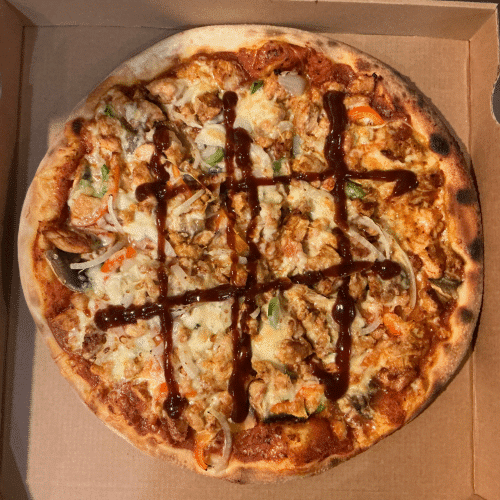 Pizza bbq kip