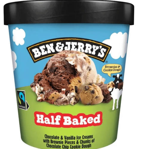 Ben Jerry half baked