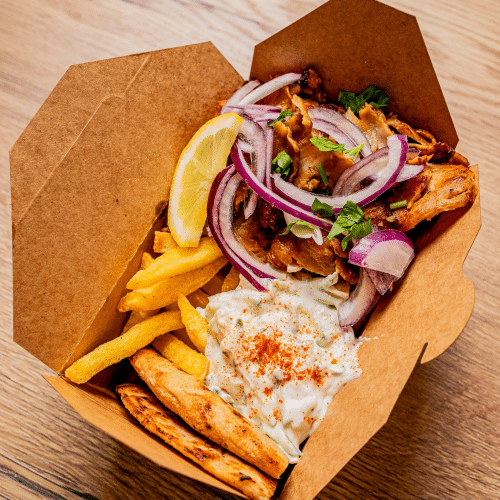Street box gyros porc